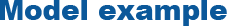 Model example